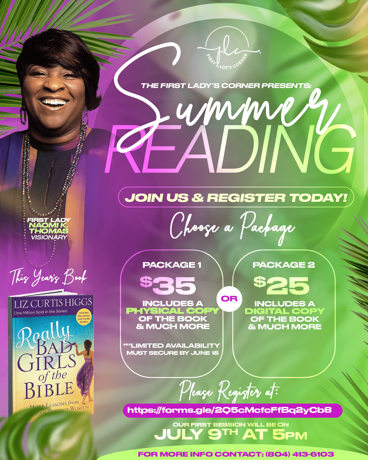 First Lady s Summer Reading Historic First Jurisdiction Of Virginia